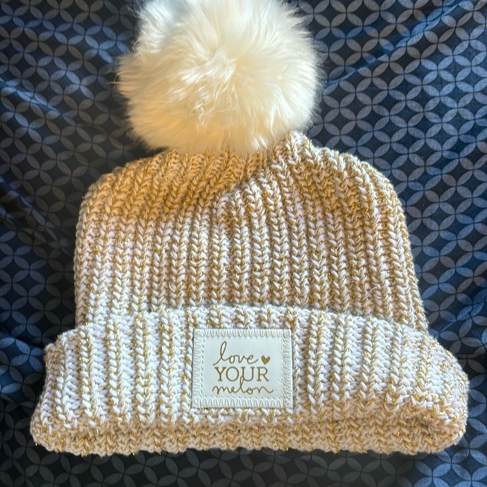Goody and white sparkle Love Your Melon Beanie